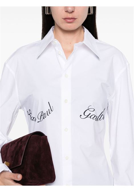 camicia jpg underboob donna bianca JEAN PAUL GAULTIER | 25/33-F-CH088I-C07101